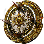 Glitterdisc Burnished Spiked Shield
